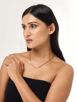 White Lies - Gold Link Adjustable Necklace