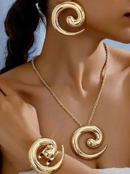 White Lies - Swirl Adjustable Jewellery Set