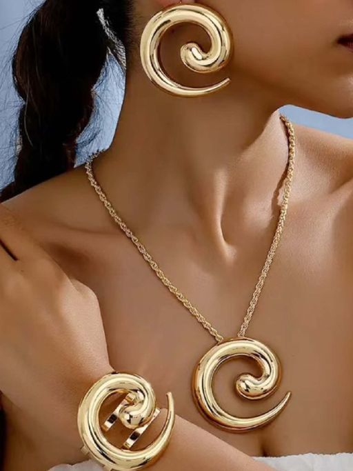 White Lies Swirl Adjustable Jewellery Set
