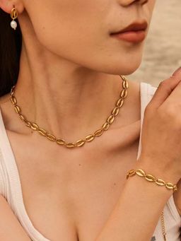 White Lies - Shell Adjustable Jewellery Set