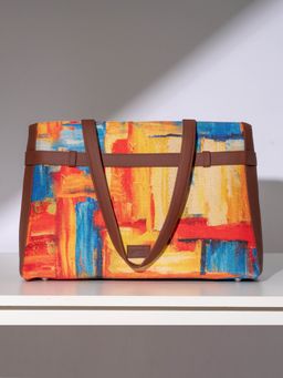 Zouk - Women Multi Color Abstract Printed Shoulder Bag