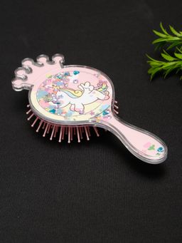 Stol'N - Unicorn Theme With Glittery Hair Brush - Peach