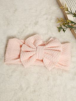 Stol'N - Bow Shaped Fabric Head Band-Peach