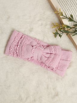 Stol'N - Bow Shaped Fabric Head Band-Pink