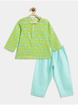 Campana - Green Printed Top and Pyjama