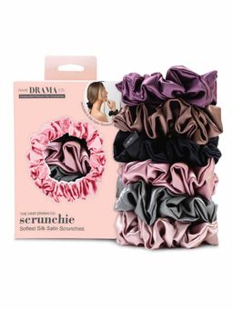 Hair Drama Co. - Pastel Silk Satin Scrunchies - Set of 6