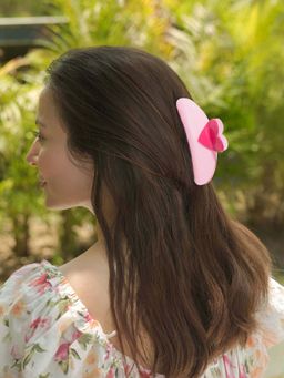 Hair Drama Co. - Love Lock Claw Clip - Pink