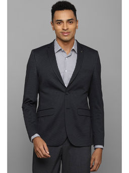Allen Solly - Men Grey Slim Fit Textured Casual Blazer