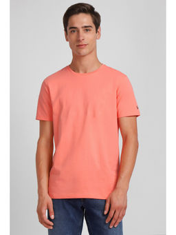 Allen Solly - Men Pink Crew Neck T-Shirt