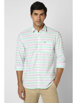 Peter England - Men White Slim Fit Casual Shirts