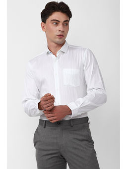 Peter England - Men White Slim Fit Formal Shirt