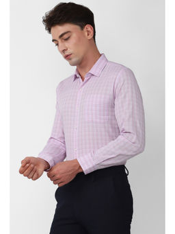 Peter England - Men Purple Slim Fit Formal Shirt