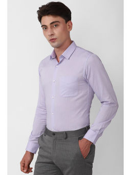 Peter England - Men Purple Slim Fit Formal Shirt