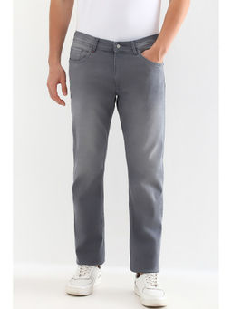 Allen Solly - Men Navy Blue Regular Fit Light Wash Jeans