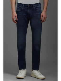 Louis Philippe - Men Navy Blue Light Smart Fit Jeans