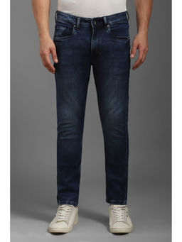 Louis Philippe - Men Navy Blue Light Super Slim Fit Jeans
