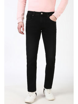 Peter England - Men Black Light Wash Skinny Fit Jeans