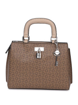 Guess - MEERA SATCHEL Brown Handbag