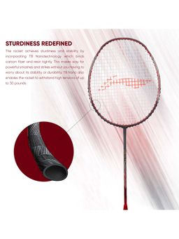 Li-Ning - Ignite 7 Strung Badminton Racquet (Brown, Black 77 g)