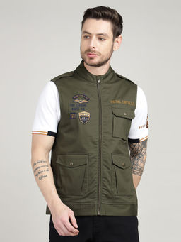 Royal Enfield - Olive Sleeveless Commando Jacket
