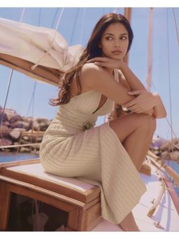 MISS MOSA BY AKANKSHA - Beige Selma Swimsuit with Sarong
