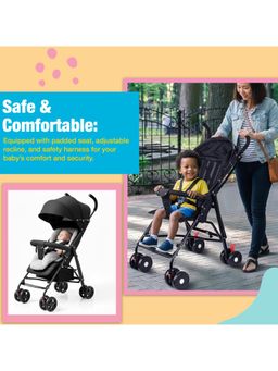 Safe-O-Kid - Stroller Accessory for Babies for Kids Safety Protection, Black One Size