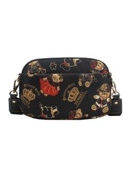 HENNEY BEAR - Crown Bear Tapestry Crossbody Bag (M)