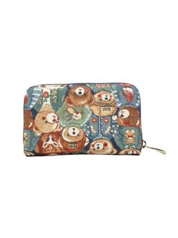 HENNEY BEAR - Green Bear Tapestry Purse (M)