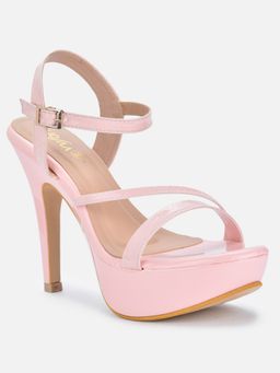 VALIOSAA - Pink Solid-plain Stilettos Heels