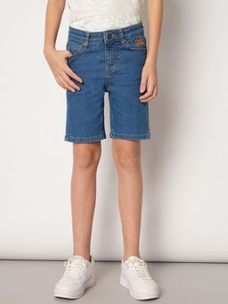 Jack & Jones Junior - Boys Solid Blue Shorts