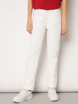 Jack & Jones Junior - Boys Solid White Jeans