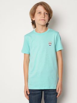 Jack & Jones Junior - Boys Solid Blue T-Shirt