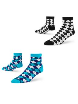 Dynamocks - Men and Women Ankle Length Socks - Free Size - Pack of 2 Pairs