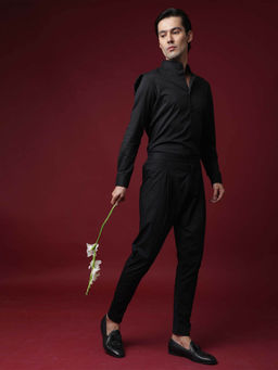 Rare Rabbit - Black Solid Bottoms