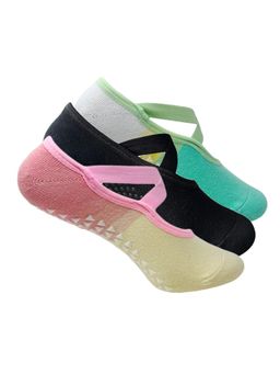 Mint & Oak - Pilates Two Toned & Black Socks (Pack of 3)