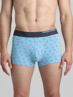 Jack & Jones - Men Regular Fit Blue Trunk