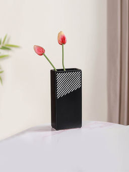 Nestasia - Black And White Stripes Vase