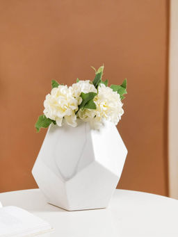 Nestasia - Ceramic Marble Facets Vase