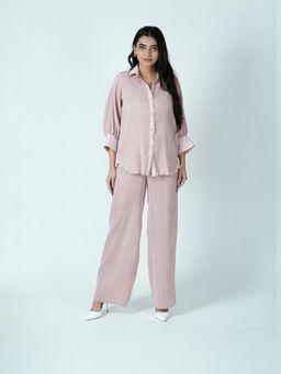 Gahan - Womens Pink Rayon Blend Solid Kurta with Pant