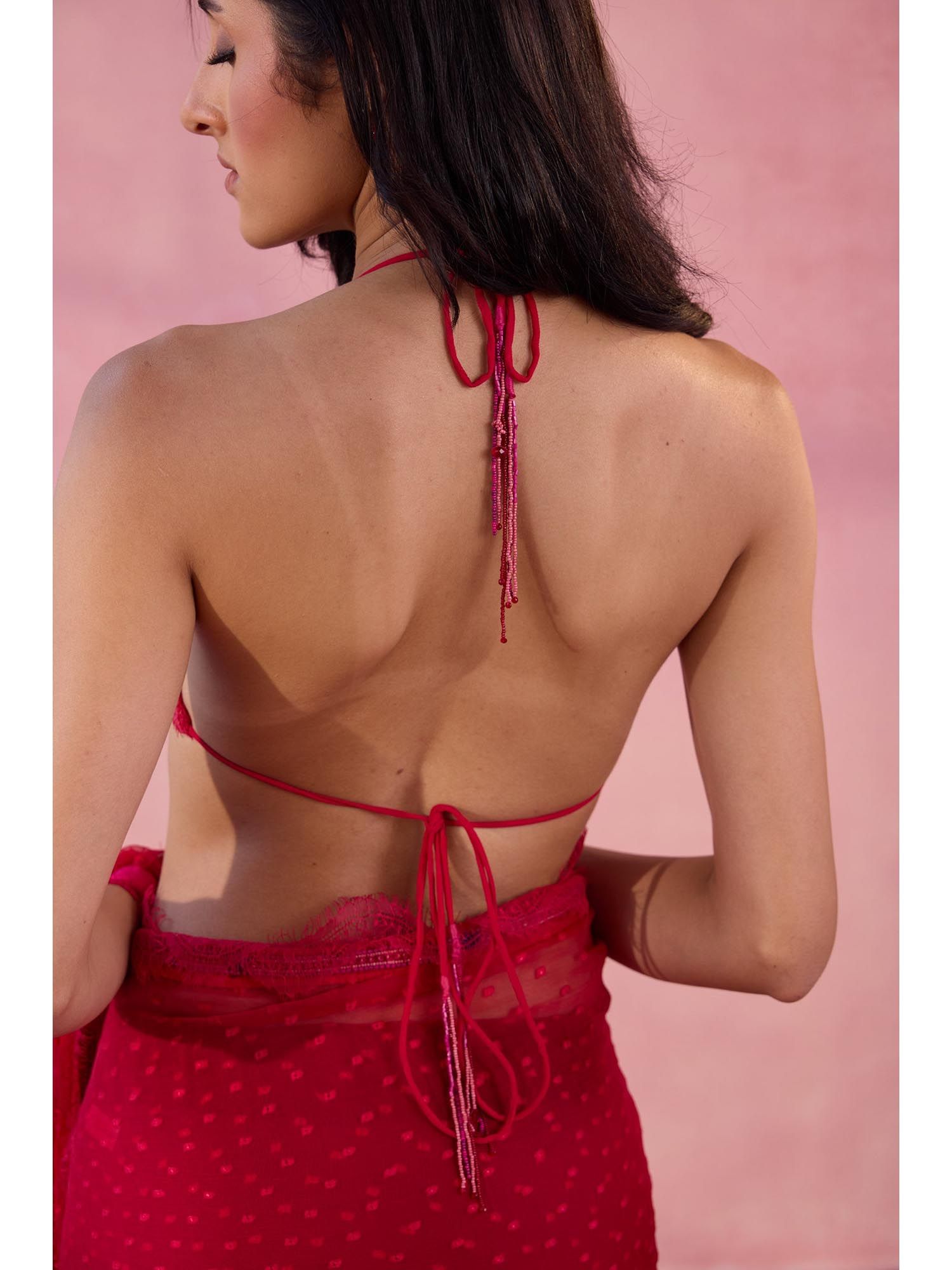 Pink Very Raspberry Embellished Bralette