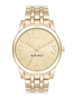 Nine -West - Women Gold Dial Analog Watch - NW-1578CHGB (M)