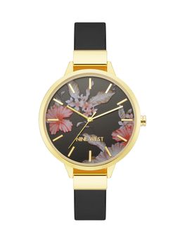 Nine -West - Women Black Dial Analog Watch - NW-2044FLBK (M)
