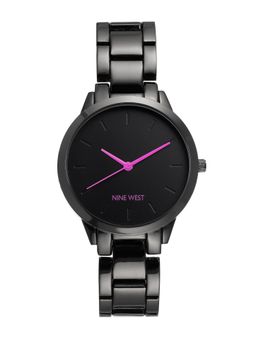 Nine -West - Women Black Dial Analog Watch - NW-2435PRGY (M)