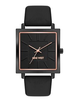 Nine -West - Women Black Dial Analog Watch - NW-2923GYBK (M)