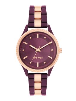 Nine -West - Women Purple Dial Analog Watch - NW-2932BYRG (M)