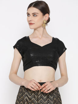 Kaanchie Nanggia - Black Sequence Blouse