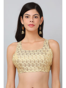 Kaanchie Nanggia - Beige Silk Padded Blouse