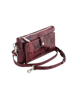 CARPISA - Maroon Integrated Wallet with Detachable Strap