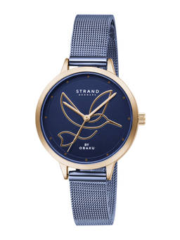 Strand by Obaku - Hummin Ocean Blue Dial Quartz Watch For Women (S720LXVLML)