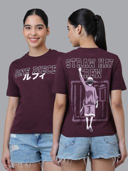 Free Authority - Purple Official One Piece Graphic Printed T-Shirt